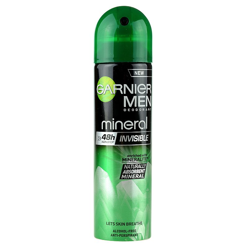 GARNIER MEN MINERAL INVISIBLE Antiperspirant Spray notino.co.uk