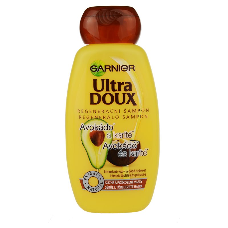 Garnier Ultra Doux, Regenerating Shampoo for Dry and Damaged Hair
