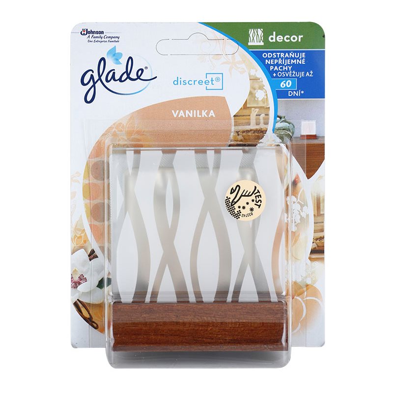 Glade Discreet Decor, Air Freshener 8 ml + holder Vanilla notino.co.uk