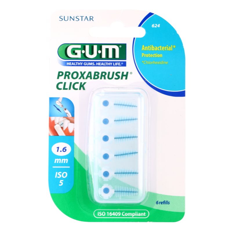 G.U.M Proxabrush Click, Spare Interdental Brushes in Blister 6 pcs