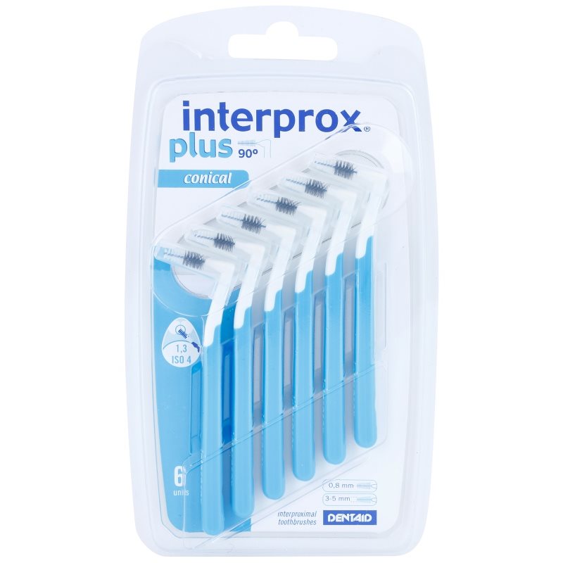 Interprox Plus 90° Conical, Conical Interdental Brushes 6 pcs | notino ...