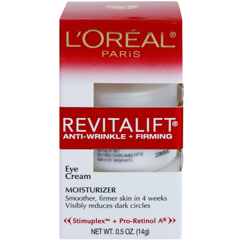 L’Oréal Paris Revitalift AntiWrinkle + Firming, AntiWrinkle Eye Cream notino.co.uk