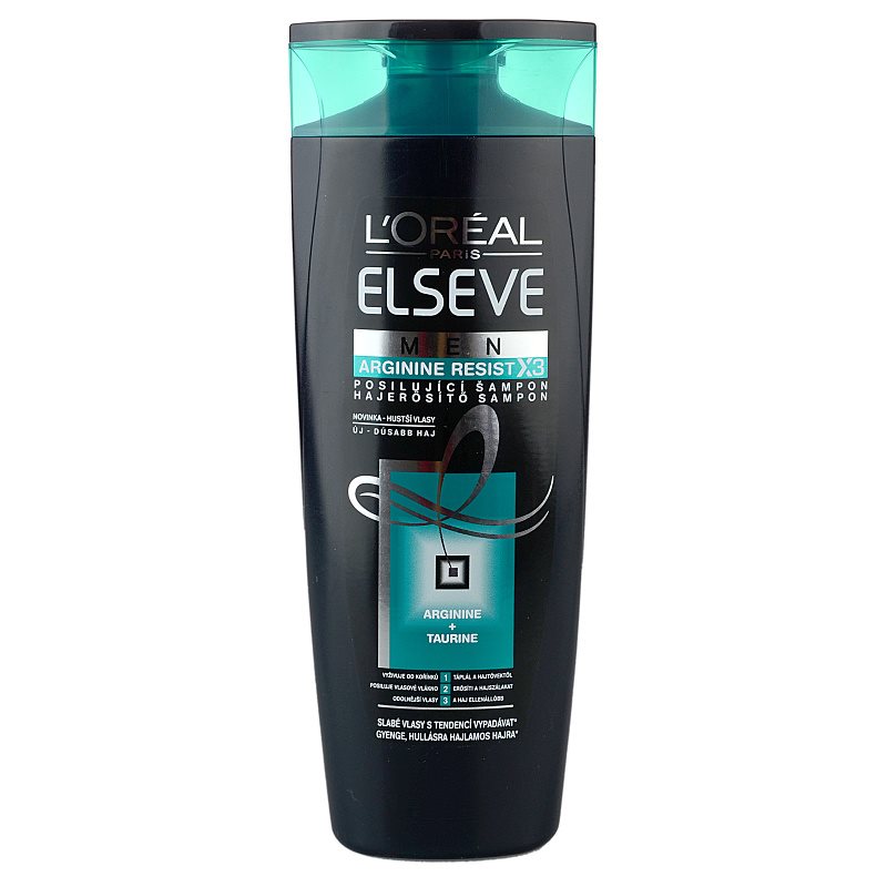 ELSEVE SHAMPOING HOMME ARGININE RESIST X 3 CHEVEUX FRAGILISES, TENDANCE A TOMBER