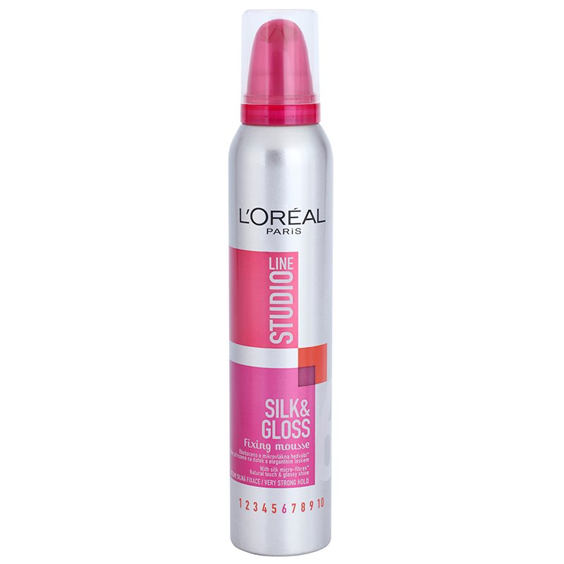 L’Oréal Paris Studio Line Silk&Gloss Fixing, Styling Mousse Strong