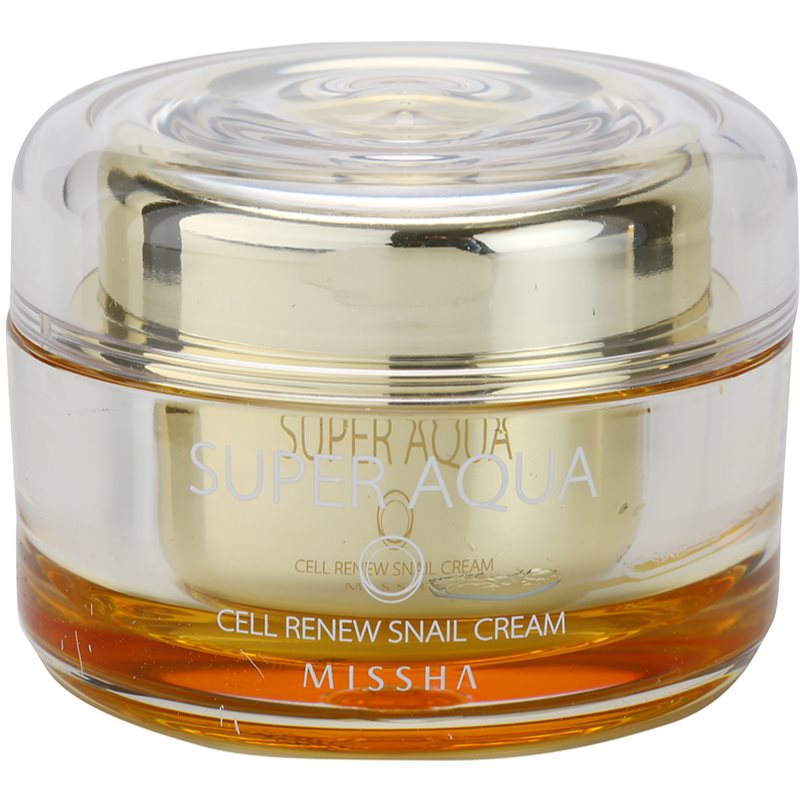 Missha Super Aqua Cell Renew Snail, Nutritive Cream With Snail Extract ...