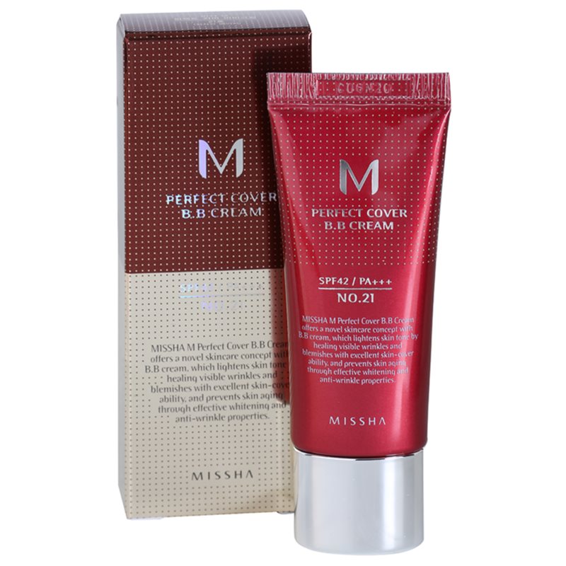 Missha M Perfect Cover, BB Cream With Very High Sun Protection Small 