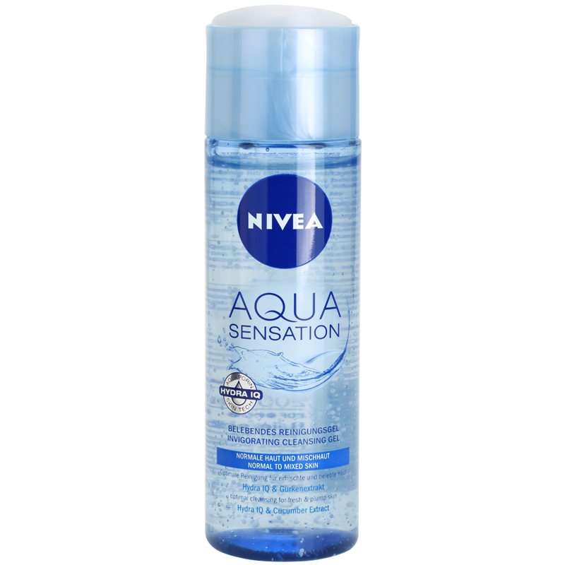 Nivea Visage Aqua Sensation, gel nettoyant pour peaux normales à mixtes