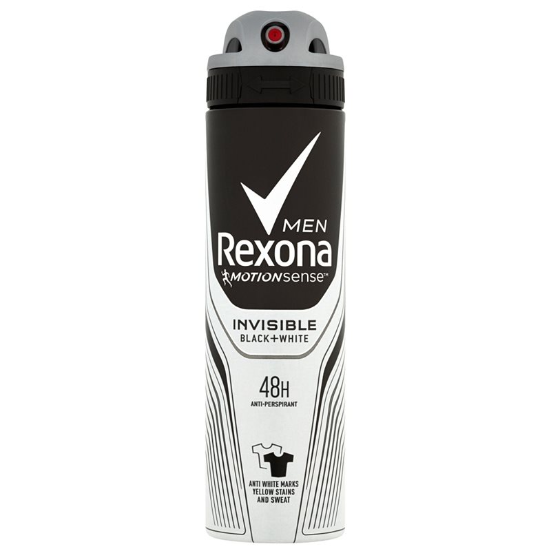 REXONA INVISIBLE BLACK AND WHITE Antiperspirant Spray 48h | notino.co.uk