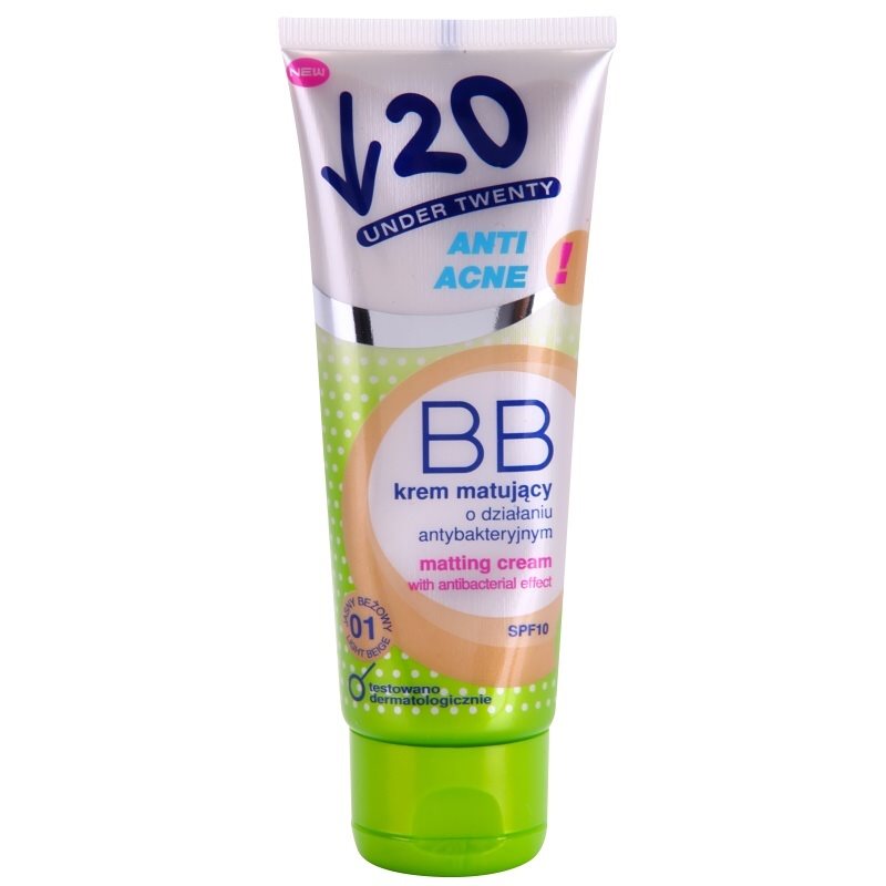 Under Twenty ANTI! ACNE, Antibacterial Mattifying BB Cream SPF 10 ...