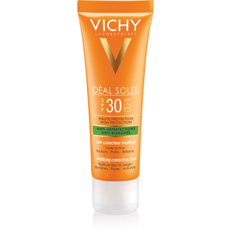 Vichy Idéal Soleil Capital, mattierende Sonnencreme für das Gesicht für
