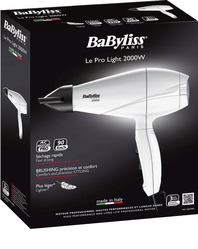 BABYLISS LE PRO LIGHT 2000W 6604WE sèchecheveux notino.fr