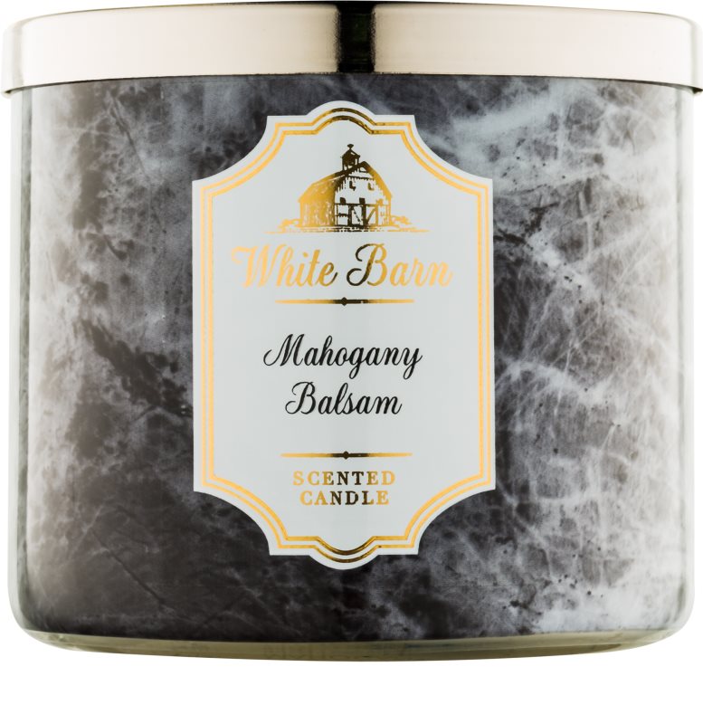 Bath & Body Works White Barn Mahogany Balsam, Scented Candle 411 g