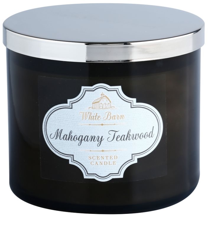 Mahogany teakwood candle