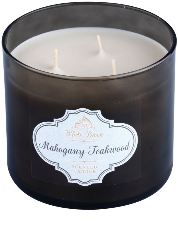 Bath & Body Works White Barn Mahogany Teakwood, Scented Candle 411 g ...