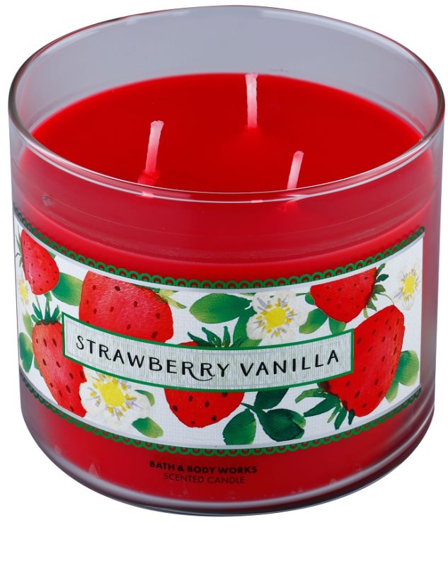 Bath & Body Works Strawberry Vanilla, Scented Candle 411 g notino.co.uk