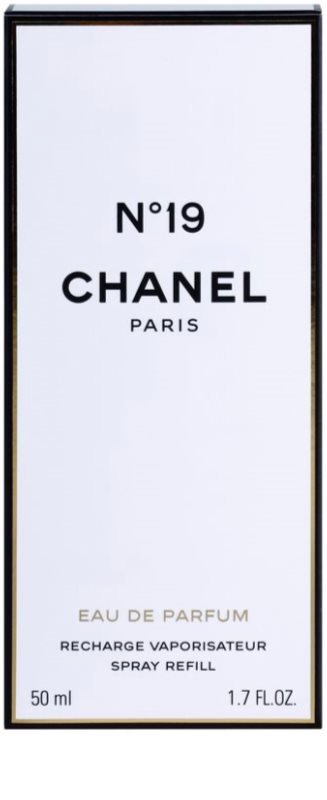 Chanel N°19, Eau de Parfum for Women 50 ml Refill With Atomizer