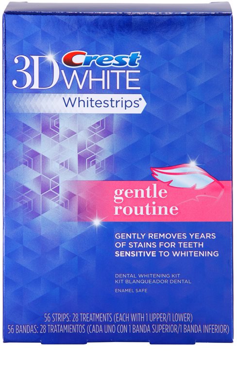 Crest 3D White Whitestrips Gentle Routine, Whitening Strips For