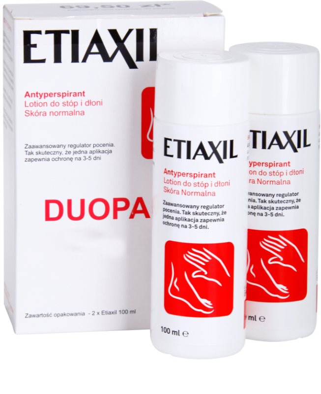 Etiaxil Original, Antiperspirant Tonic Against Excessive Sweating Hands and Feet For Normal Skin