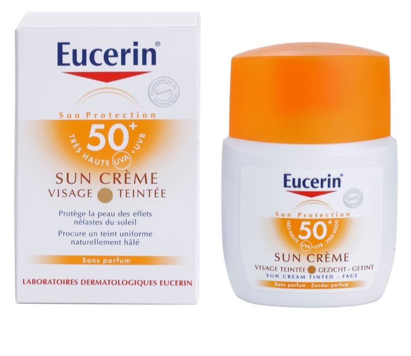 EUCERIN SUN Protective Tinted Cream for Face SPF 50 | notino.co.uk