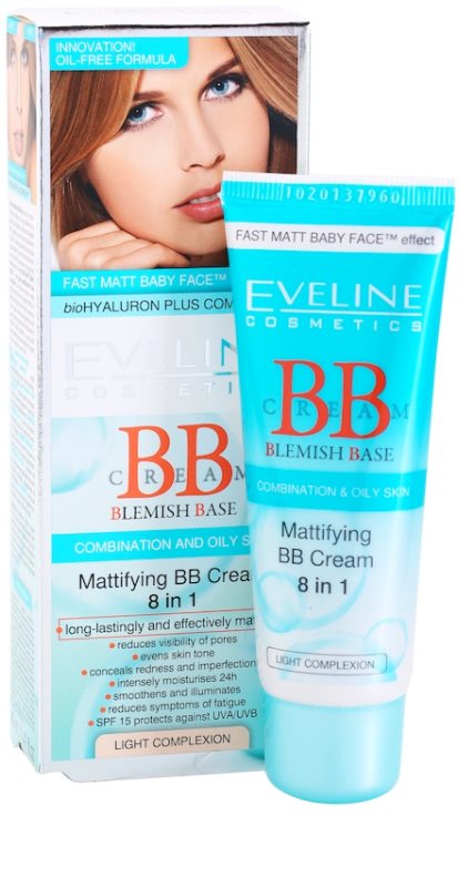 EVELINE COSMETICS BB CREAM crema BB matificante 8 en 1 | notino.es