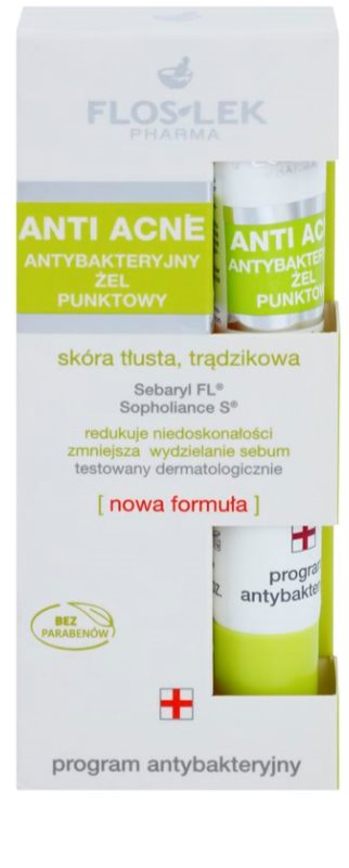 FlosLek Pharma Anti Acne, Antibacterial Gel for Local Treatment ...