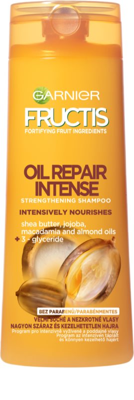 Garnier Fructis Oil Repair Intense, shampoing fortifiant pour cheveux ...