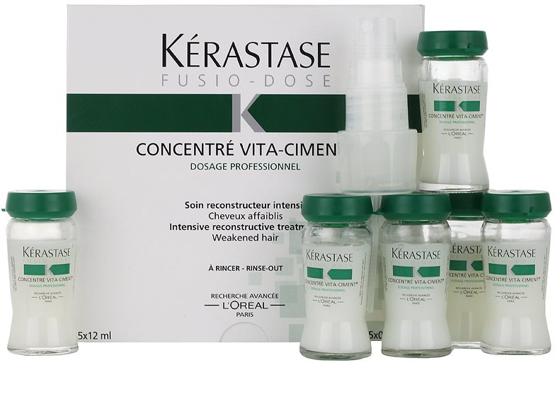 Kérastase Fusio-Dose, Concentré Vita-Ciment Reconstructive  Kérastase Fusio-Dose, Concentré Vita-Ciment Reconstructive