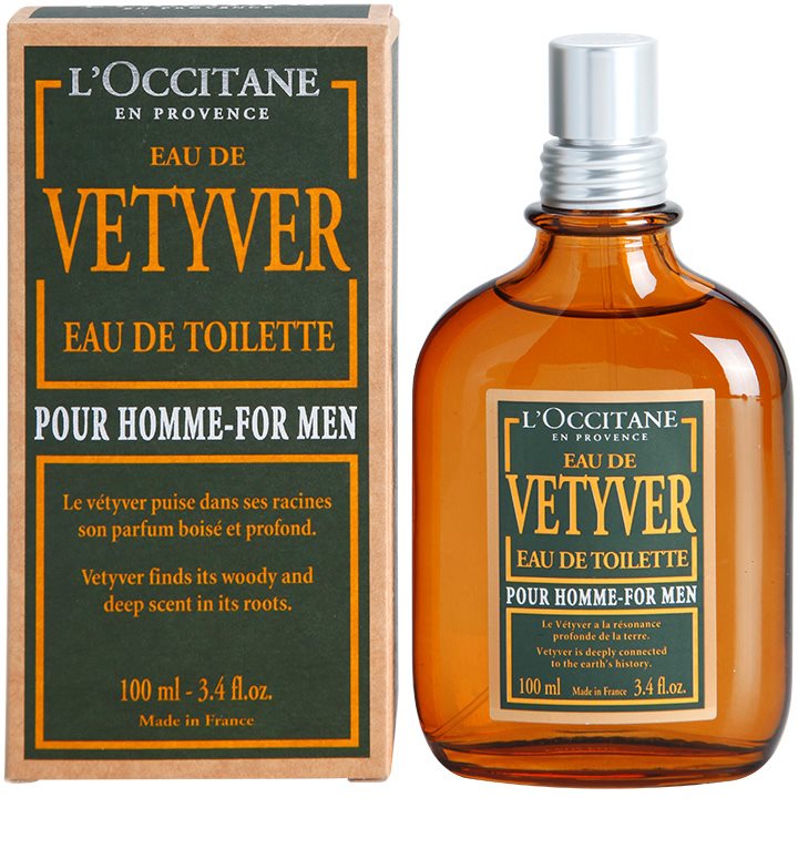 L'Occitane Eau de Vetyver pour homme, Eau de Toilette for Men 100 ml