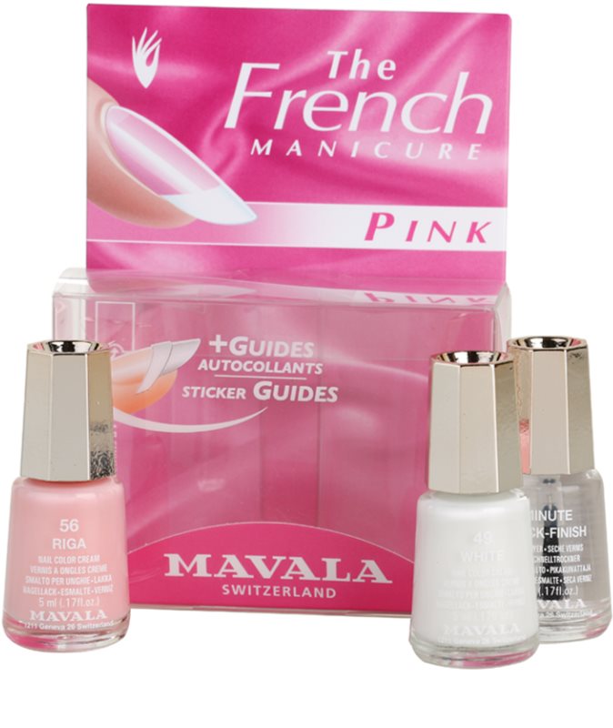 MAVALA FRENCH MANICURE PINK sada pro francouzskou manikúru notino.cz