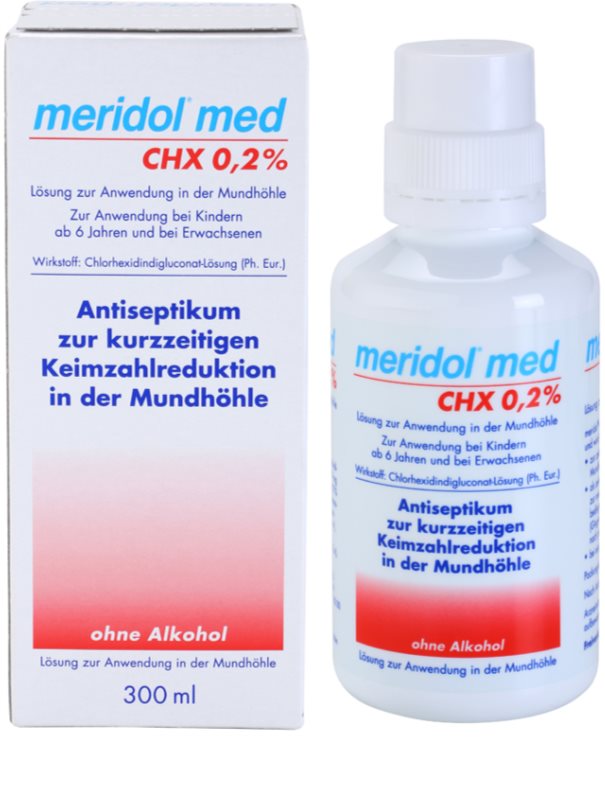 MERIDOL MED Antiseptic Mouthwash Without Alcohol notino.co.uk