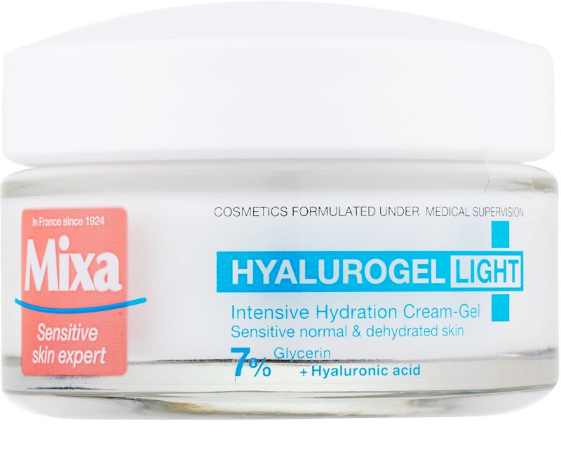 MIXA Hyalurogel Light, crème hydratante visage à l'acide hyaluronique ...