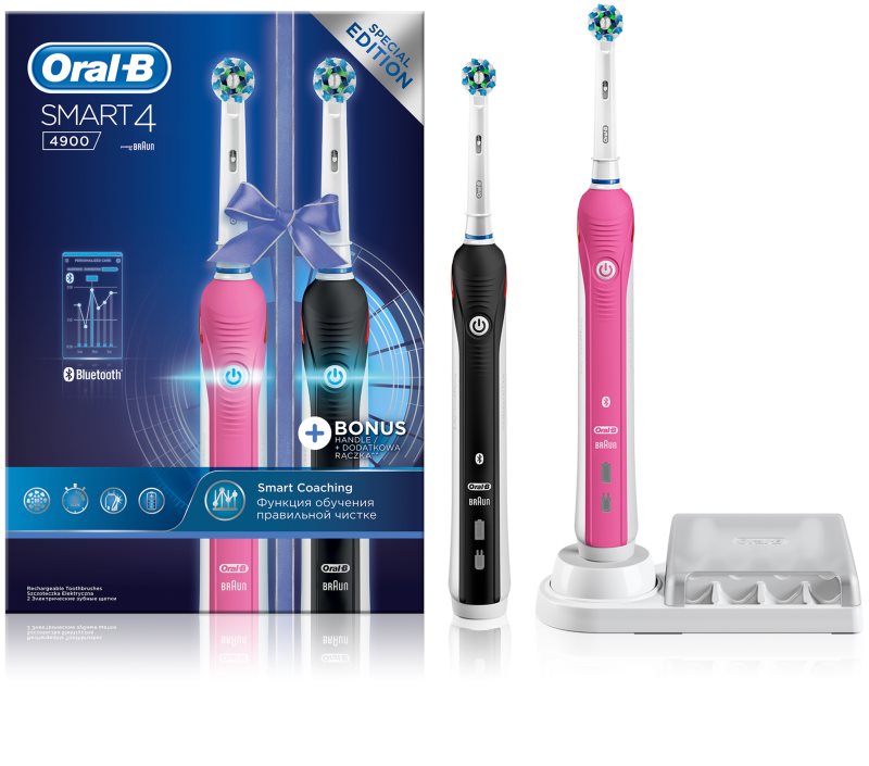 ORAL B SMART 4 4900 DUO D601.525.3H Electric Toothbrush | Notino.co.uk