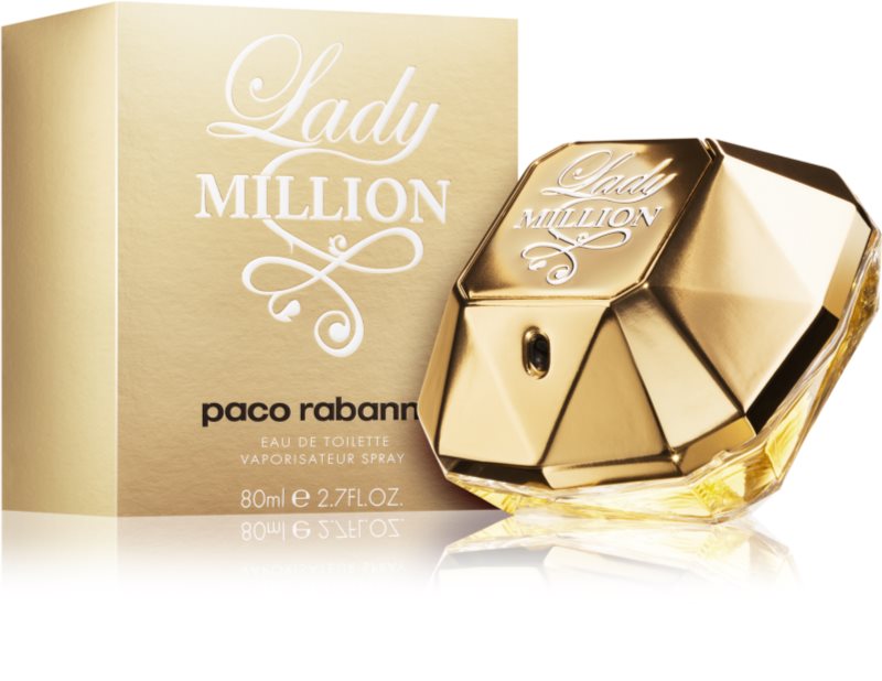 Paco Rabanne Lady Million, Eau de Toilette for Women 80 ml | notino.co.uk