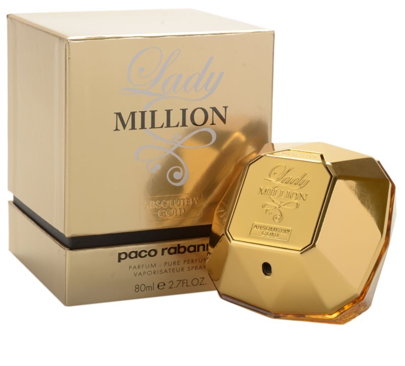 Paco Rabanne Lady Million Absolutely Gold, Perfume for Women 80 ml ...