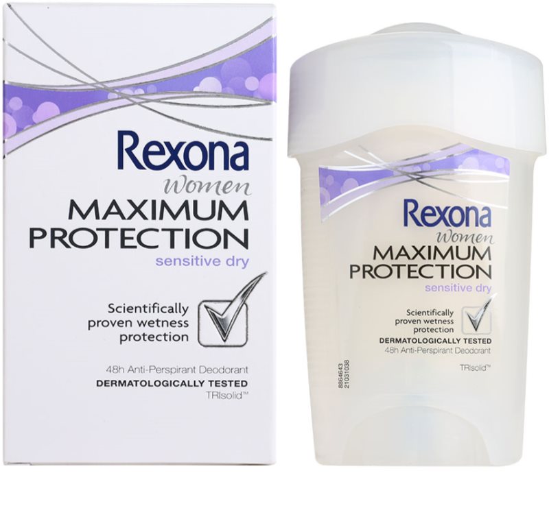 Rexona Maximum Protection Sensitive Dry, Anti-transpirant Crème 48h ...